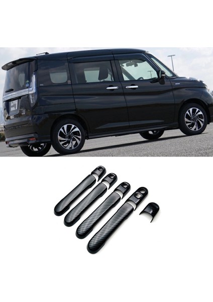 Suzuki Solio Bandit 2021 2022 Araba Krom Kapı Kolu Kapağı Trim Dekoratif Çıkartma Dış Aksesuarlar,a (Yurt Dışından)