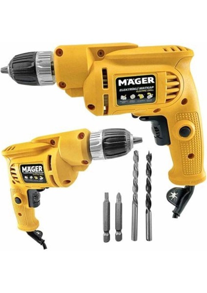 MGR10700 Elektrikli Darbesiz 10 mm Matkap 24 Parça Usta Seti Hediyeli