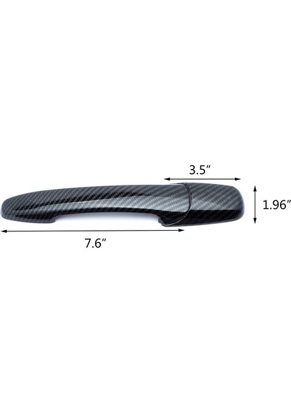 Karbon Fiber Araba Kapı Kolu Kapağı Mazda 2 3 6 Kapı Kolu Dekorasyon Kapı Kolu Kapak Trimler Anahtarsız Delikli (Yurt Dışından)