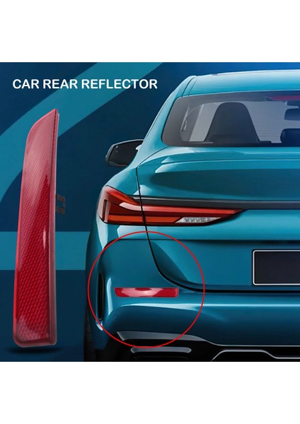 Land Rover Range Rover L322 Freelander Için 1 Çift Arka Tampon Kırmızı Reflektör Parça Numarası: LR006349 LR006348 (Yurt Dışından)