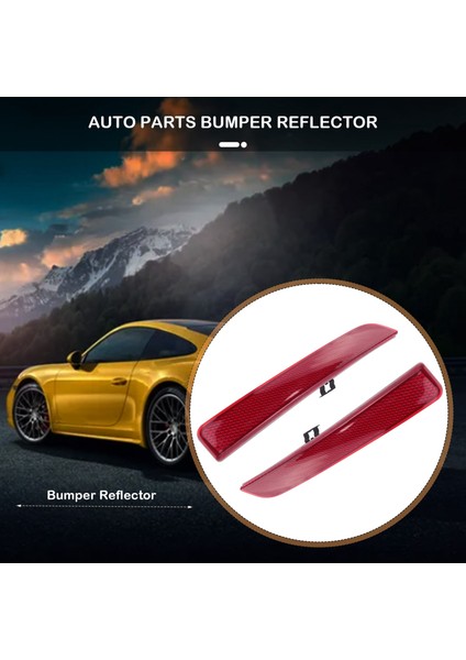 Land Rover Range Rover L322 Freelander Için 1 Çift Arka Tampon Kırmızı Reflektör Parça Numarası: LR006349 LR006348 (Yurt Dışından)