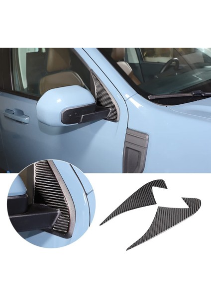 Araba A Pillar Üçgen Kapak Dekoratif Trim Çıkartmalar Ford Maverick 2022 2023 Aksesuarları Için - Yumuşak Karbon Fiber (Yurt Dışından) fiyatları
