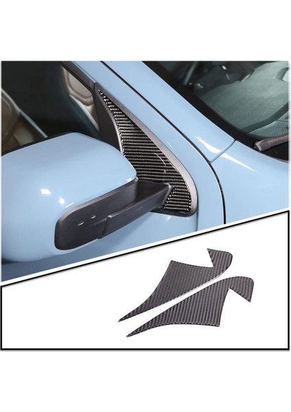 Araba A Pillar Üçgen Kapak Dekoratif Trim Çıkartmalar Ford Maverick 2022 2023 Aksesuarları Için - Yumuşak Karbon Fiber (Yurt Dışından) indirimleri