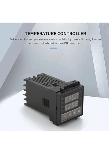 Çok Girişli Dijital Sıcaklık Kontrol Cihazı REX-C100 Elektrik Enerjisi Kimya Endüstrisi Için Profesyonel Alarm 0°c -1300°C (Yurt Dışından)