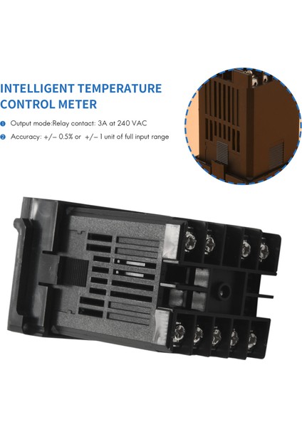 Çok Girişli Dijital Sıcaklık Kontrol Cihazı REX-C100 Elektrik Enerjisi Kimya Endüstrisi Için Profesyonel Alarm 0°c -1300°C (Yurt Dışından)