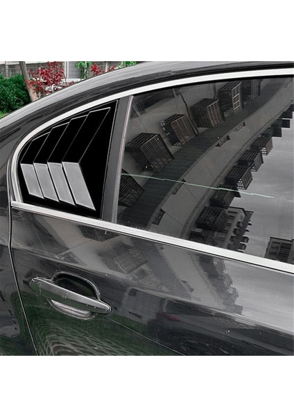 Araba Arka Cam Panjur Kapağı Döşeme Pencere Panjuru Yan Havalandırma Döşemesi Bmw 5 Serisi E60 2004-2010 Parlak Siyah (Yurt Dışından)