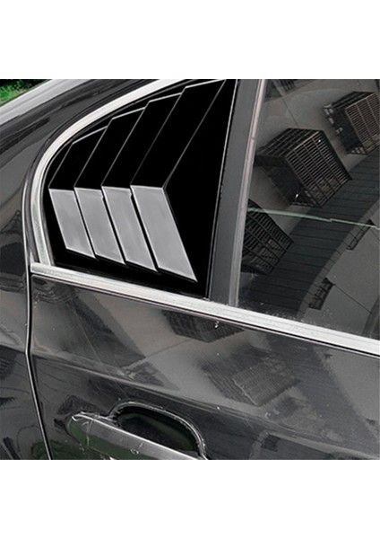 Araba Arka Cam Panjur Kapağı Döşeme Pencere Panjuru Yan Havalandırma Döşemesi Bmw 5 Serisi E60 2004-2010 Parlak Siyah (Yurt Dışından)