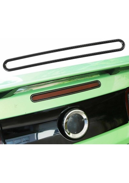 Arka Yüksek Üçüncü Fren Lambası Çerçeve Trim Dekor Kapak Çıkartmalar Ford Mustang 2010 2011 2012 2013 2014, Karbon Fiber (Yurt Dışından)