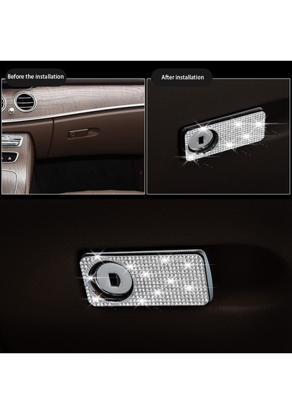 Copilot Saklama Kutusu Anahtar Kolu Yapay Elmaslar Çıkartma Kapağı Benz E Sınıfı W213 E200L E300L E320L Aksesuarlarına Uygundur Bling Kapakları (Yurt Dışından) modelleri
