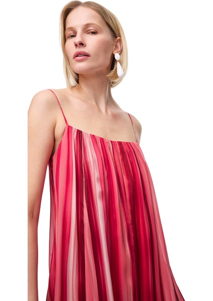 Çok Renkli Bras Regular Fit Degrade Uzun Boy Elbise fiyatları