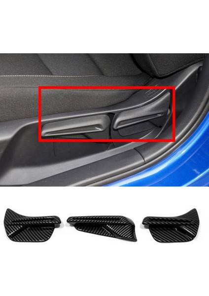 Honda Civic 11TH Gen 2022 Araba Koltuğu Ayar Anahtarı Düğme Kapağı Trim Dekorasyon Çıkartmaları Aksesuarları, Karbon Fiber (Yurt Dışından) fiyatları