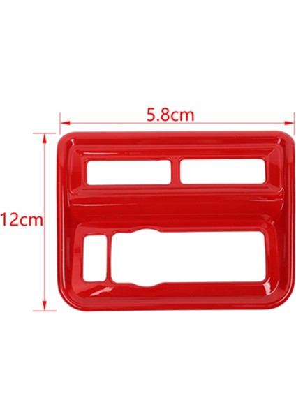 Ford F150 F-150 2021 2022 Araba Far Anahtarı Kontrol Paneli Kapağı Trim Çerçeve Dekor Etiket Aksesuarları, Kırmızı (Yurt Dışından) indirimleri