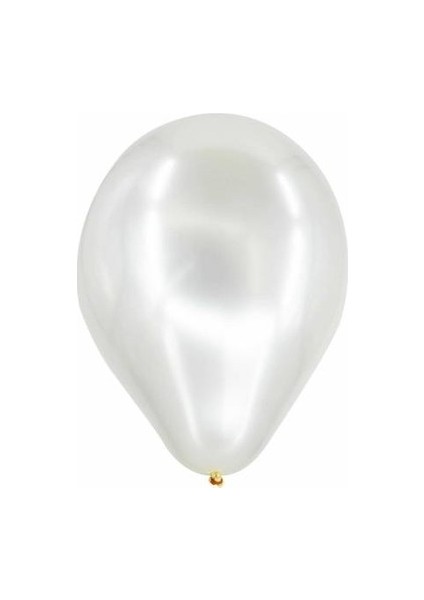 Metalik Balon Beyaz 100 Adet fiyatları