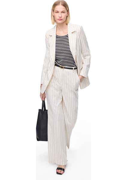 Açık Bej Josts Regular Fit Yüksek Bel Pantolon