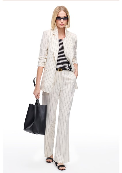 Açık Bej Josts Regular Fit Yüksek Bel Pantolon fırsatları