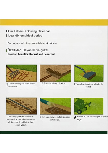 Prestige Tamir – Yama Çimi | 60 M² | Hızlı Çim Onarımı | Rapid Green Çim Tohumu fiyatları