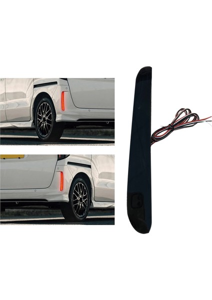 Araba LED Arka Tampon Işığı Arka Sis Lambası Park Uyarı Işığı Reflektör Arka Lambaları Honda Nbox 2023-2024 (Yurt Dışından)