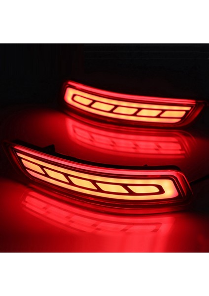 Adet LED Arka Sis Lambası Sürüş Işığı + Fren Lambası + Dönüş Sinyali Gösterge Reflektörü Toyota Corolla Altis 2014-2018 Için (Yurt Dışından)