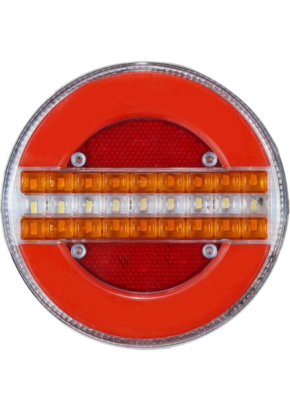 24V 49 LED Dinamik LED Römork Kamyon Kuyruk Lambası Fren Lambası Drl Akış Dönüş Sinyali Lambası Çakarlı Lamba Araba Tekne Karavan Için (Yurt Dışından)