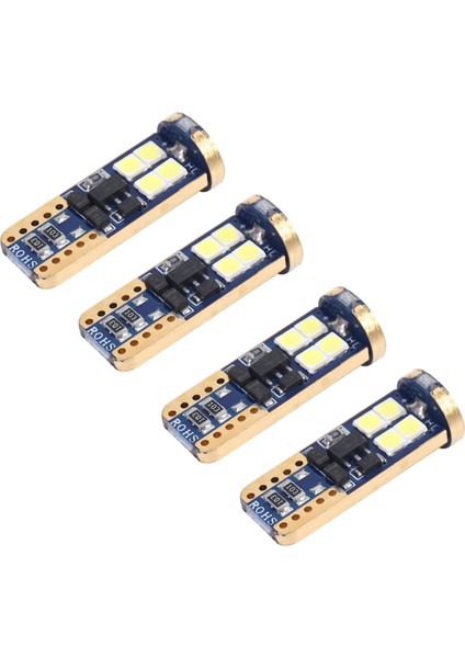 T10 168 LED Araba Ampul 4 Adet 194 W5W 12-Smd 3030 Yonga Seti LED Ampuller Canbus Araba Iç Dome Harita Kapı Nezaket Plaka Işıkları Beyaz Cb T10-12SMD-3030 (Yurt Dışından)