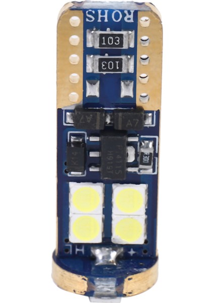 T10 168 LED Araba Ampul 4 Adet 194 W5W 12-Smd 3030 Yonga Seti LED Ampuller Canbus Araba Iç Dome Harita Kapı Nezaket Plaka Işıkları Beyaz Cb T10-12SMD-3030 (Yurt Dışından)