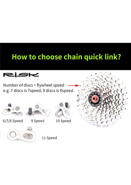 10 Hız Stili 5 Çift Risk Universal Dağ Yol Bisikleti Bağlantı Zinciri Hızlı Bağlantı Konnektörü Bisiklet Kayıp Ana Bağlantı Halkası (Yurt Dışından)