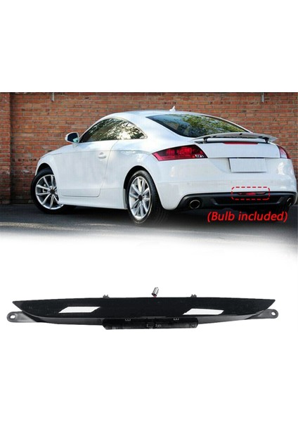 8J0945703 Audi Tt 8j 2006-2014 Araba LED Arka Stop Lambası Arka Tampon Orta Reflektör Sis Lambası Uyarı Lambası Siyah (Yurt Dışından)