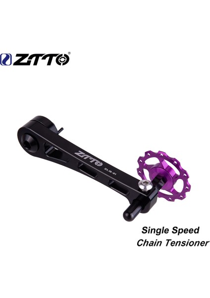 ZLQ01A Mor Tarzı Ztto Bisiklet Tek Hızlı Zincir Germe Aparatı Mtb Katlanır Bisiklet 1 Hızlı Kasnak Yaylı Tekerlek Vites Zinciri Kontrol Zincir Kılavuzu (Yurt Dışından)