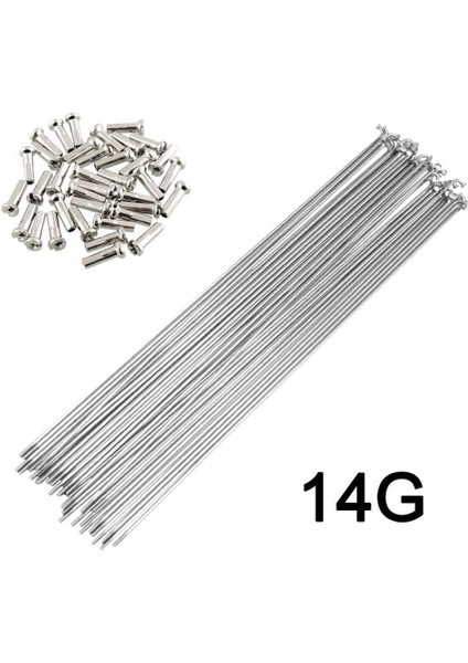 240MM Tarzı 10 x 14G Bisiklet Nipel ile Mavi Noktalı Paslanmaz Çelik Dağ Yol Bisikleti Yüksek Mukavemetli Bisiklet Konuşları (Yurt Dışından)