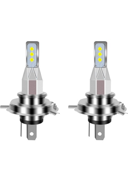 2 Adet H4 LED Ampul Motosiklet Farı 20000LM 6000K Beyaz Işık 80W 6smd Ampul Araba Sis Lambası Sinyal Lambası (Yurt Dışından)