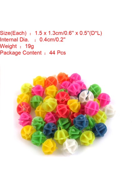 44 Adet Tarzı x Autohaux Renkli Bisiklet Tekerlek Jant Plastik Boncuk Klipsi Dia Bisiklet Çok Renkli Dekorasyon (Yurt Dışından)