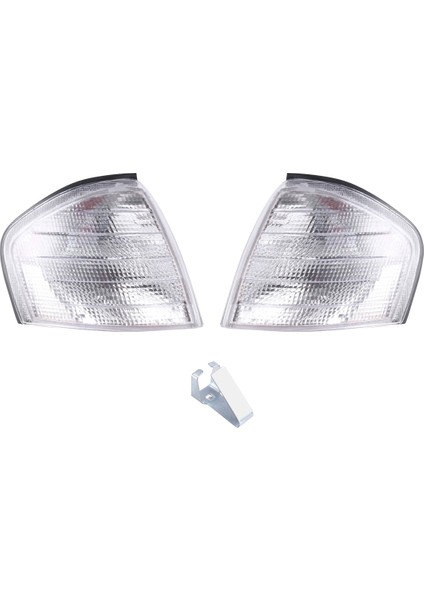 Mercedes Benz C-Class W202 C180 Lh 2028260943 Rh 2028261043 Için Ampulsüz Ön Gösterge Köşe Lambası Sinyal Lambası (Yurt Dışından)