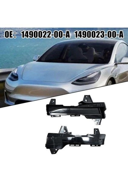 Tesla Model 3 1490022-00-A Aksesuarları Için Deliksiz Otomatik Sol Sis Farı Çerçevesi Ön Tampon Sis Farı Kapakları (Yurt Dışından) indirimleri