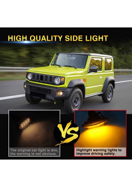 Araba LED Dönüş Sinyal Lambaları Lambaları Yan Işaretleyiciler Suzuki Jimny JB64 JB74 JB64W Sierra JB74W JB23W 2018-2020 (Yurt Dışından) indirimleri