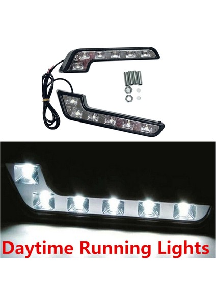 2x 12 V Süper Parlak Drl LED Gündüz Farları Arabalar Için Otomatik Su Geçirmez LED Sürüş Işıkları Sis Lambaları Araba Styling (Yurt Dışından)