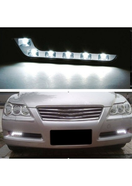 2x 12 V Süper Parlak Drl LED Gündüz Farları Arabalar Için Otomatik Su Geçirmez LED Sürüş Işıkları Sis Lambaları Araba Styling (Yurt Dışından)