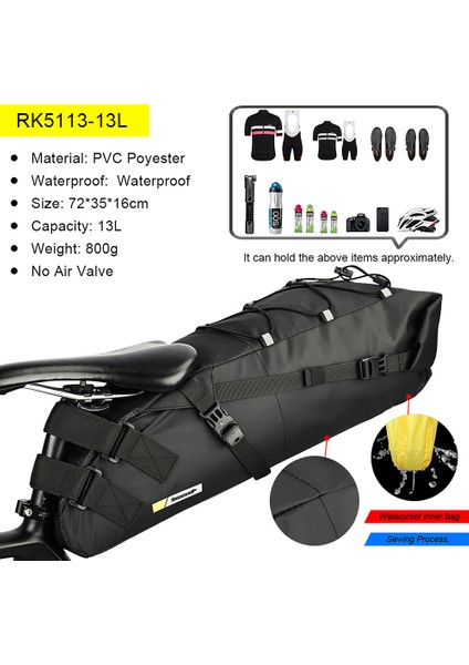 Yalnızca Braket Stili Rhinowalk Bisiklet Çantası L Su Geçirmez Bisiklet Sele Çantası Bisiklet Seyahat Çantası Bisiklet Seyahat Çantası Bisiklet Koltuk Çantaları Bisiklet Aksesuarları (Yurt Dışından) indirimleri