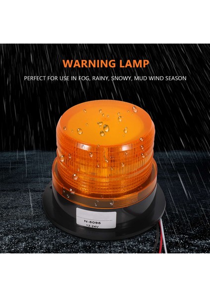 x Amber LED Beacon Strobe Acil Durum Yanıp Sönen Işık Uyarı Lambası Kamyon 12V 24V (Yurt Dışından)