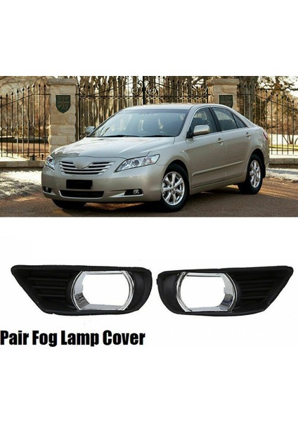Sis Lambası Çerçevesi Ön Tampon Alt Krom Izgara Çerçeve Kapağı Toyota Camry XV40 2007 2008 2009 Araba Aksesuarları (Yurt Dışından) fiyatları