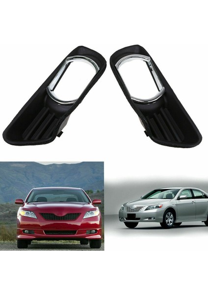 Sis Lambası Çerçevesi Ön Tampon Alt Krom Izgara Çerçeve Kapağı Toyota Camry XV40 2007 2008 2009 Araba Aksesuarları (Yurt Dışından) modelleri