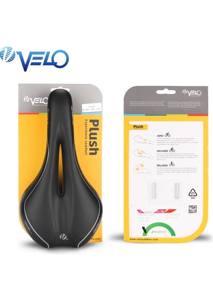 Siyah Stil Velo Jel Bisiklet Sele Koltuk Yol Mtb Dağ Bisikleti Arka Koltuk Yastığı Erkek Kadın Nefes Alabilen Konfor Bisiklet Sadelik (Yurt Dışından)
