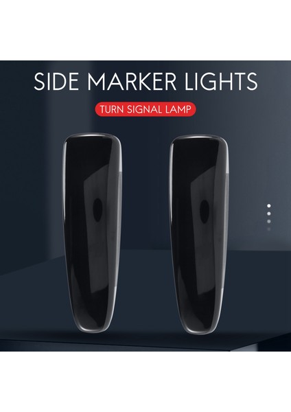 Füme Lens Amber Tam LED Dinamik Ön Yan Sinyal Lambası Mitsubishi Lancer Evo x Mirage Outlander Sport 2011-2020 Için (Yurt Dışından) modelleri