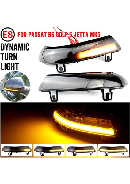 Dinamik Sinyal Lambası Dönüş Sinyali LED Ayna Işık Göstergesi Golf 5 -Gtı Plus Mk5 Jetta Passat B6 B5.5 Variant Eos Sharan (Yurt Dışından) fiyatları