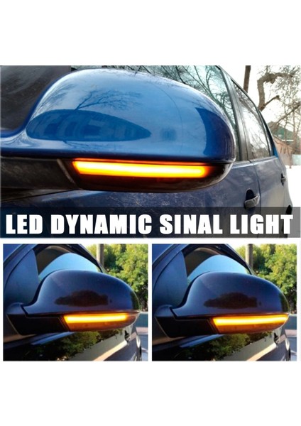 Dinamik Sinyal Lambası Dönüş Sinyali LED Ayna Işık Göstergesi Golf 5 -Gtı Plus Mk5 Jetta Passat B6 B5.5 Variant Eos Sharan (Yurt Dışından) modelleri