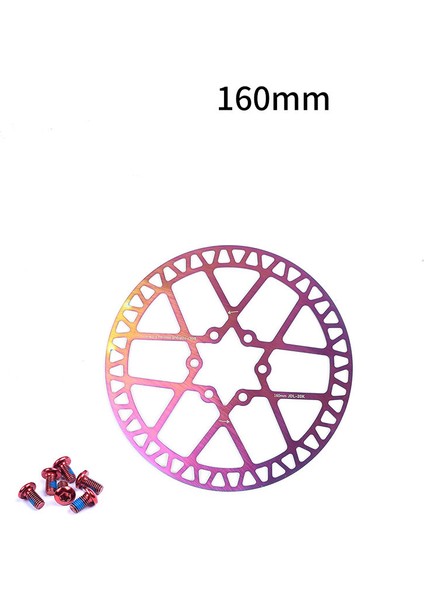 20K 160MM Tarzı Jederlo 6 Cıvatalı Bisiklet Disk Fren Rotoru Renkli Disk Kaset Bisiklet Fren Pedleri Mtb Dağ Bisikleti Için (Yurt Dışından)