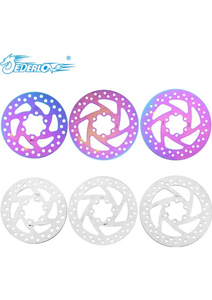 20K 160MM Tarzı Jederlo 6 Cıvatalı Bisiklet Disk Fren Rotoru Renkli Disk Kaset Bisiklet Fren Pedleri Mtb Dağ Bisikleti Için (Yurt Dışından)