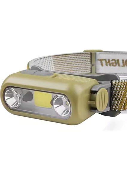 6 Mod Parlak Işıklı 2* x te+Cob LED Sensörlü Kafa Lambası (5047) fiyatları