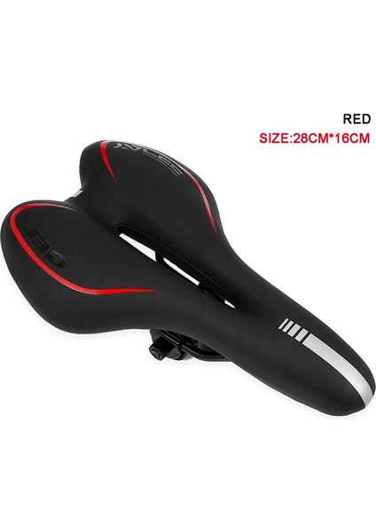 Kırmızı Stil Gel Yansıtıcı Şok Emici Delikli Bisiklet Koltuğu Pvc Kumaş Yumuşak Mtb Bisiklet Yol Dağ Bisikleti Koltuk Bisiklet Aksesuarları (Yurt Dışından)