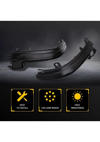 Dinamik LED Yan Ayna Dönüş Sinyal Lambası Işığı Bmw 1 2 3 4 Serisi F20 F21 F22 F30 63137280771, 63137280772 (Yurt Dışından)