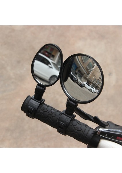Oval Tarz Evrensel Bisiklet Aynası Direksiyon Aynası Bisiklet Motosiklet 360 Derece Dönebilen Bisiklet Sürmek Için Ayarlanabilir Ayna (Yurt Dışından) fırsatları